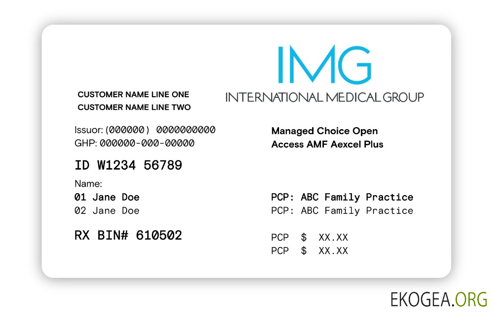 Carte d'assurance maladie du Salvador 1 template
